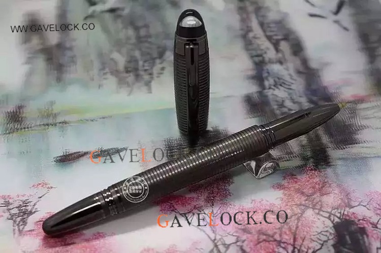 Montblanc Starwalker Rollerball Pen Black Barrel with Mont Blanc Rollerball Refill
